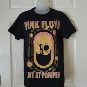 Pink Floyd Live at Pompeii Black Cotton T-Shirt Size S